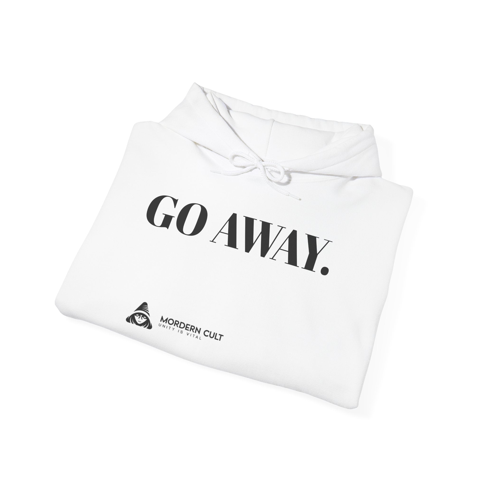Go Away Hoodie — "Tears Fell, Hope Lost" Minimalist Graphic Pullover