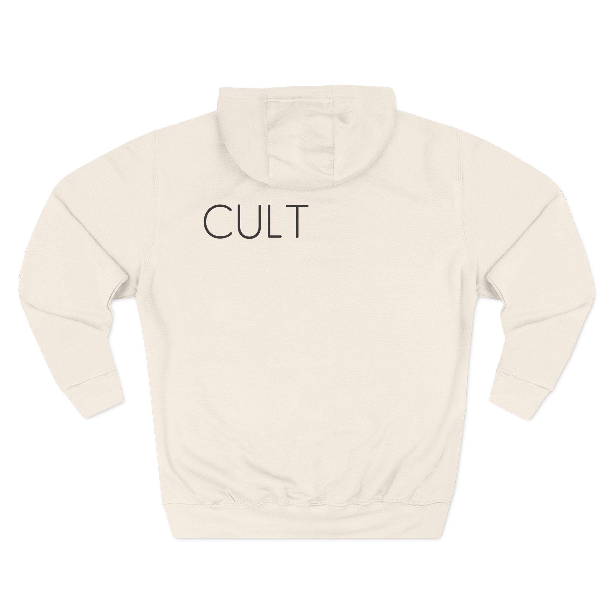 Cult Minimalist Hoodie — Three-Panel Fleece Pullover