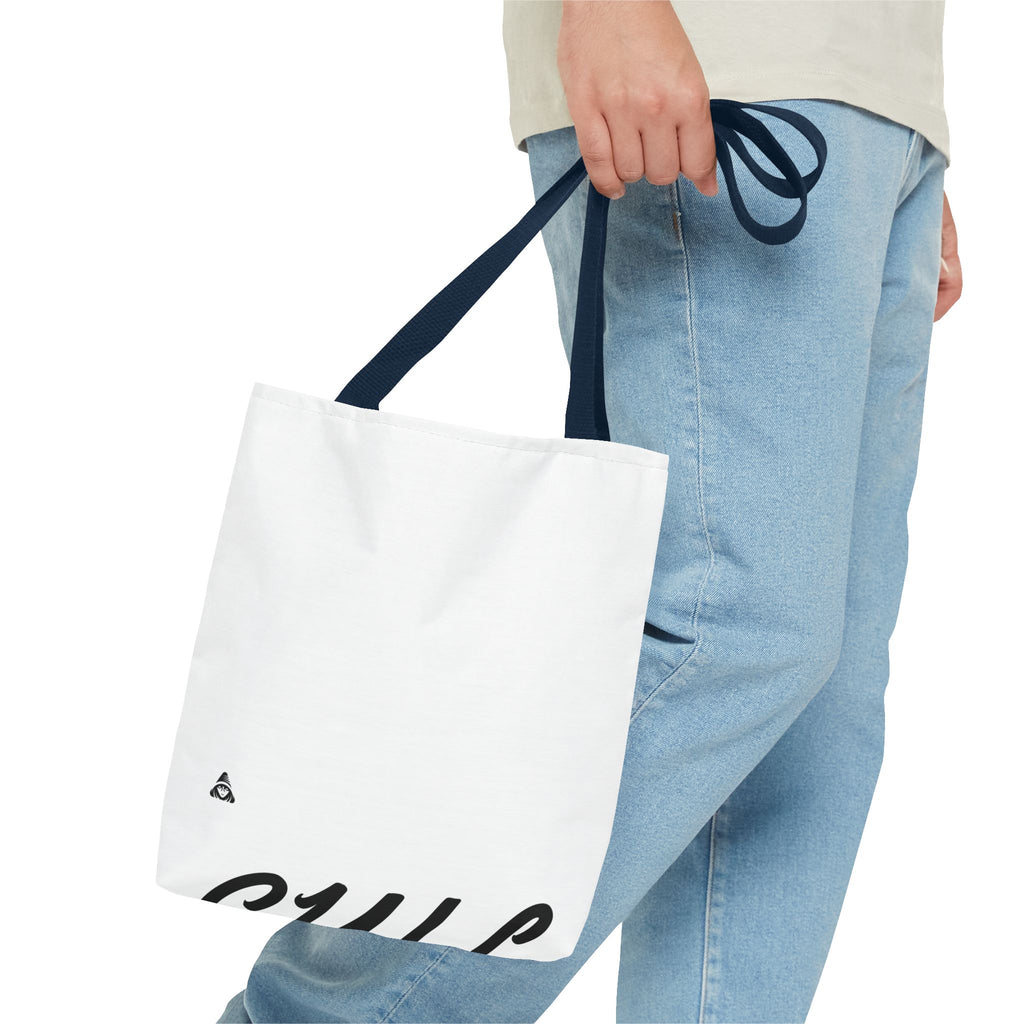 Blank All-Over Print Tote Bag — White Canvas Carryall