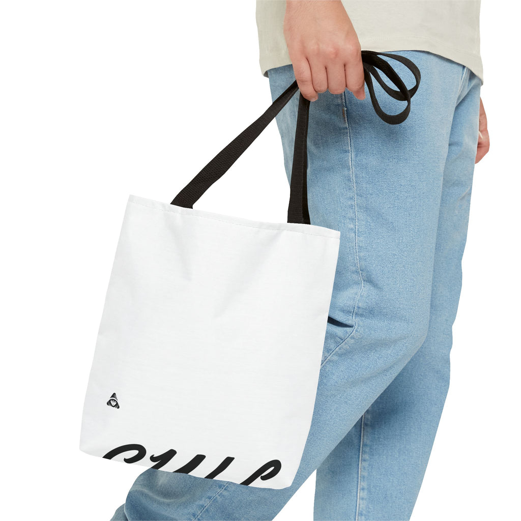 Blank All-Over Print Tote Bag — White Canvas Carryall