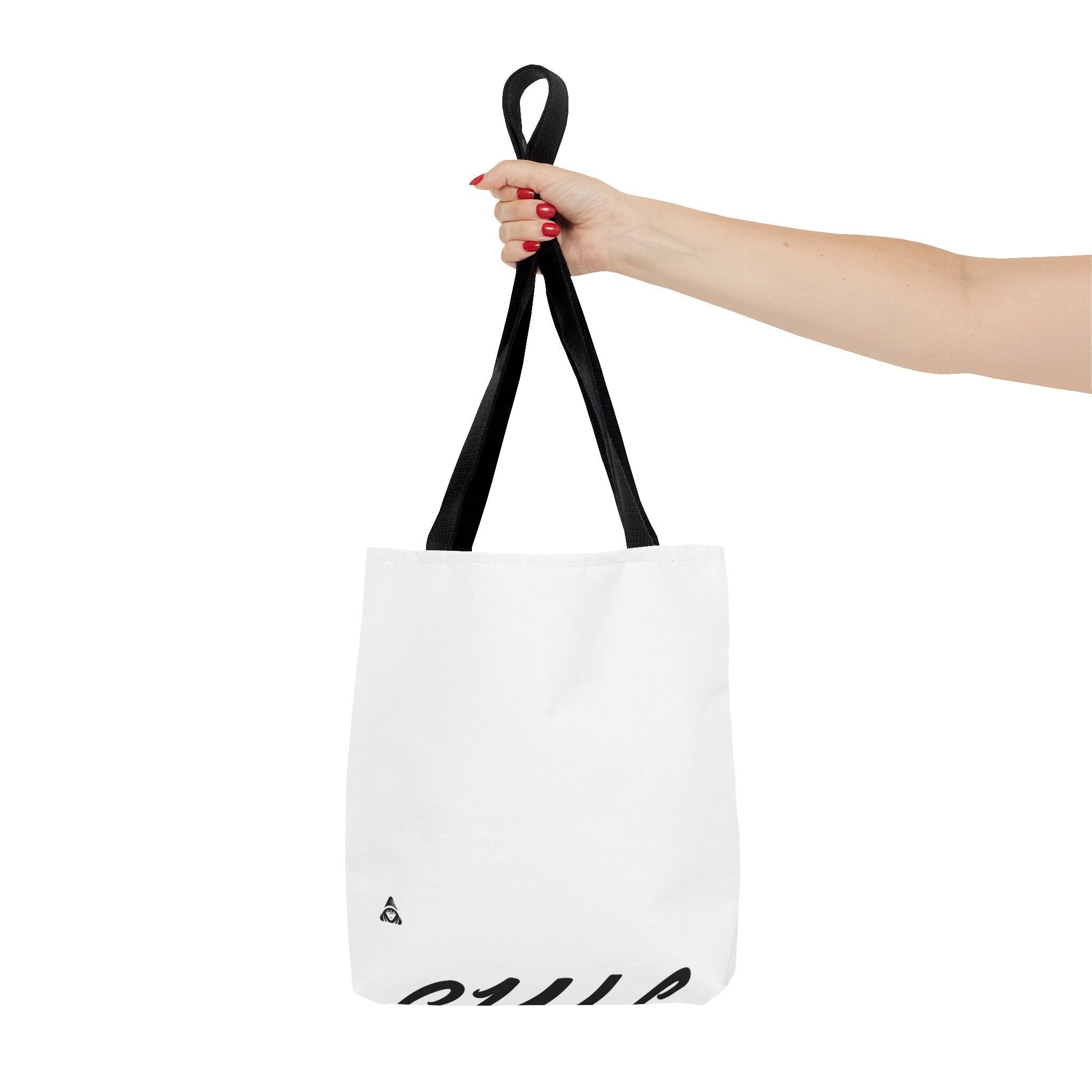 Blank All-Over Print Tote Bag — White Canvas Carryall