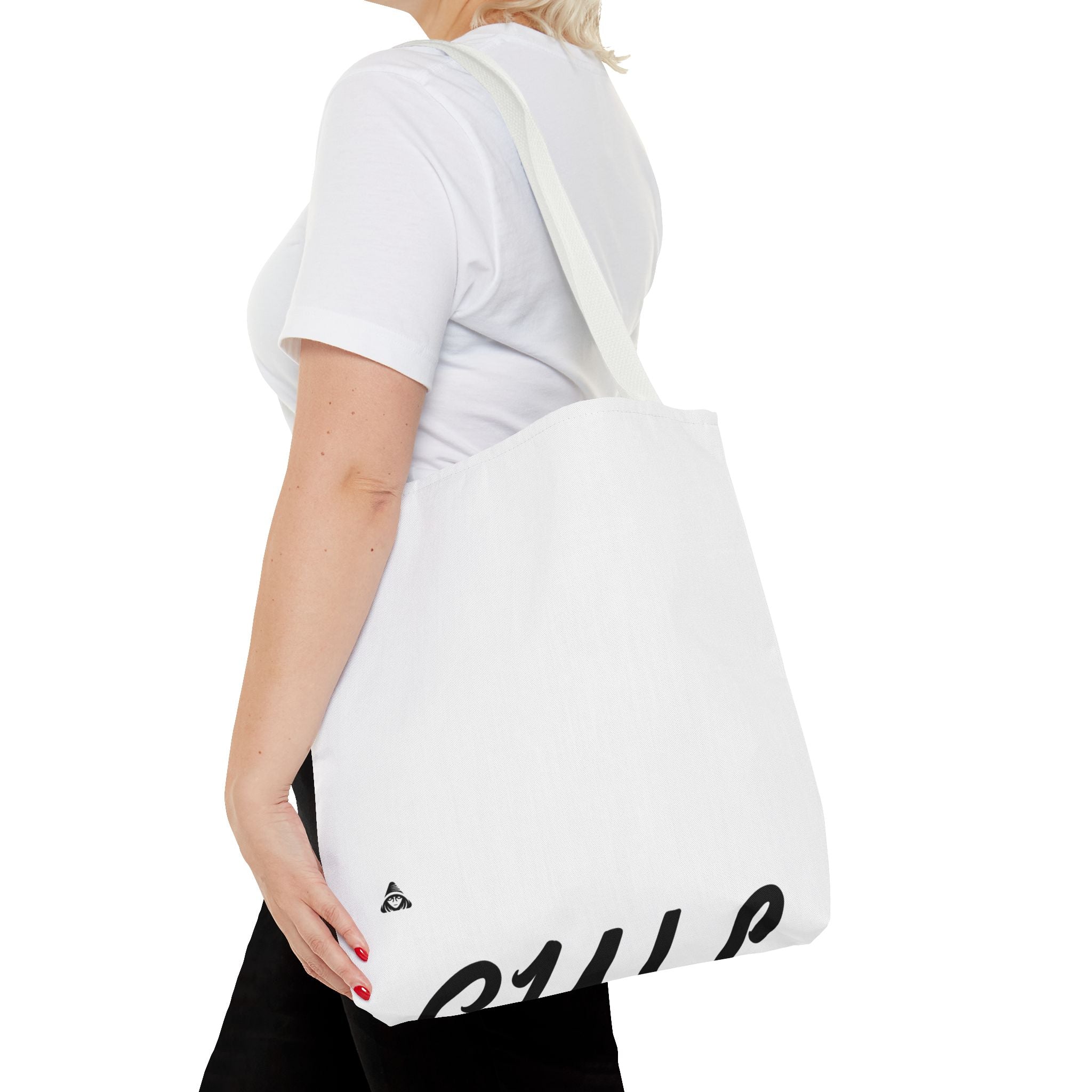 Blank All-Over Print Tote Bag — White Canvas Carryall