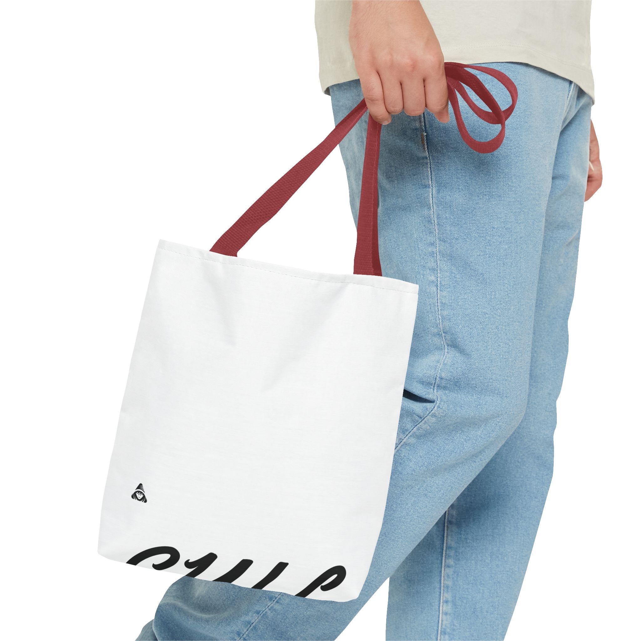 Blank All-Over Print Tote Bag — White Canvas Carryall