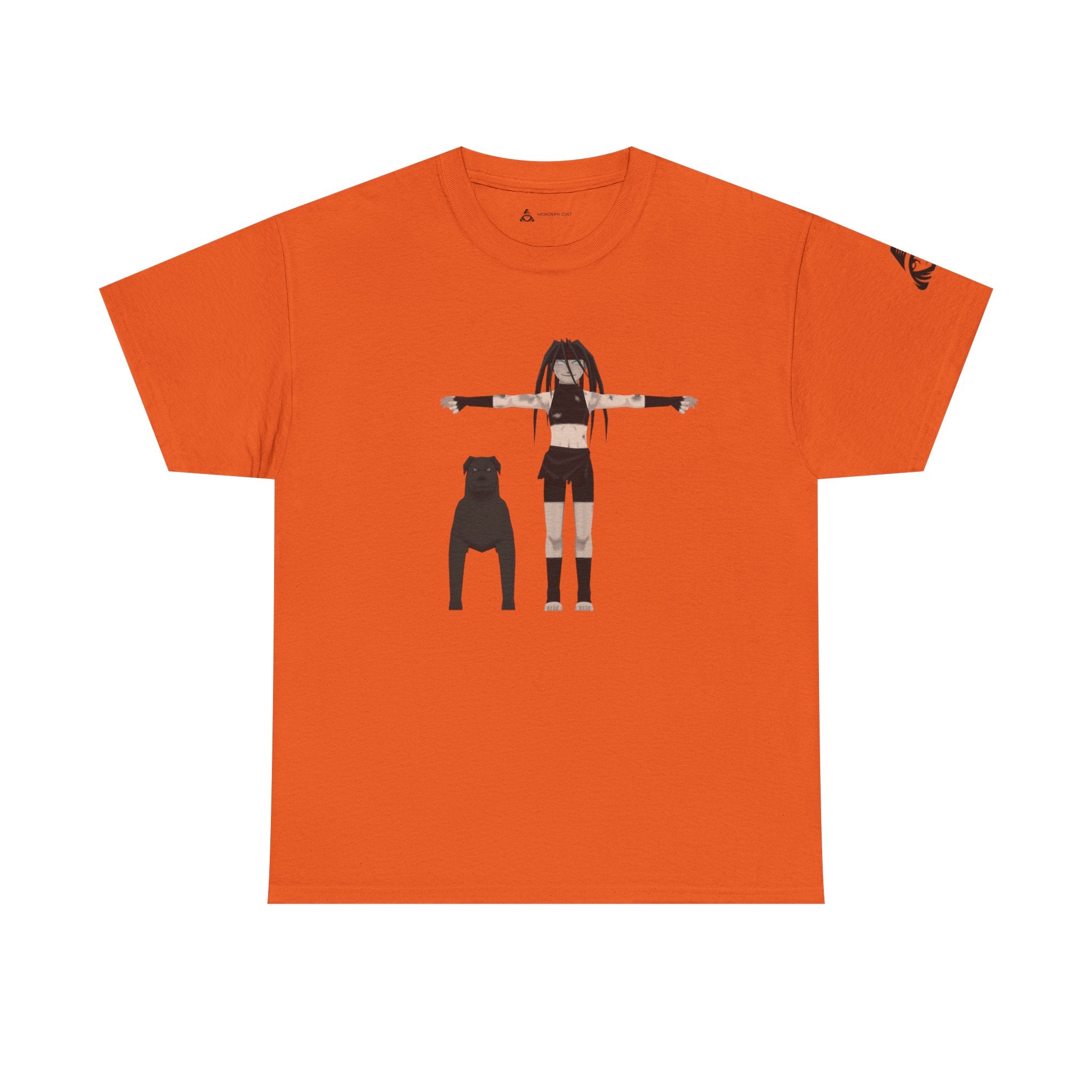 Anime Girl & Bear Graphic Tee — “uniti, is vital” Statement Shirt