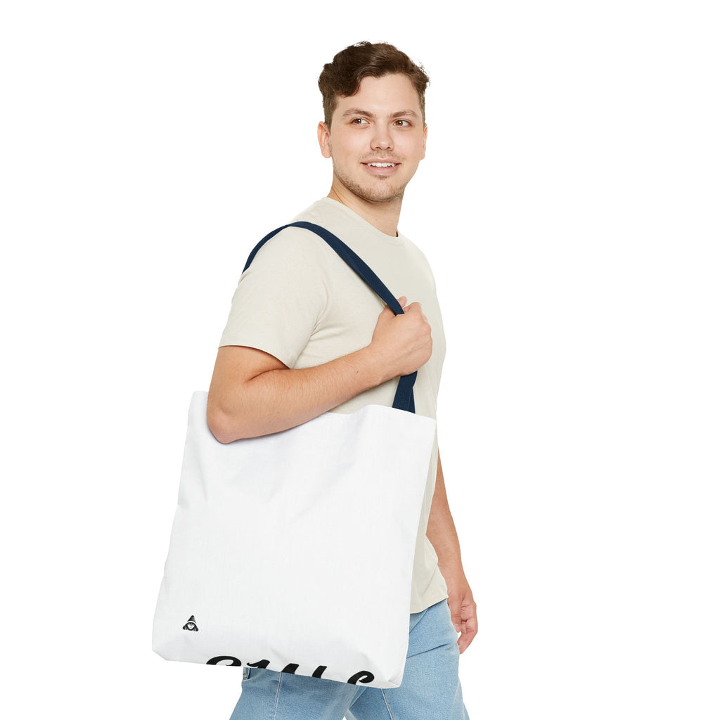 Blank All-Over Print Tote Bag — White Canvas Carryall