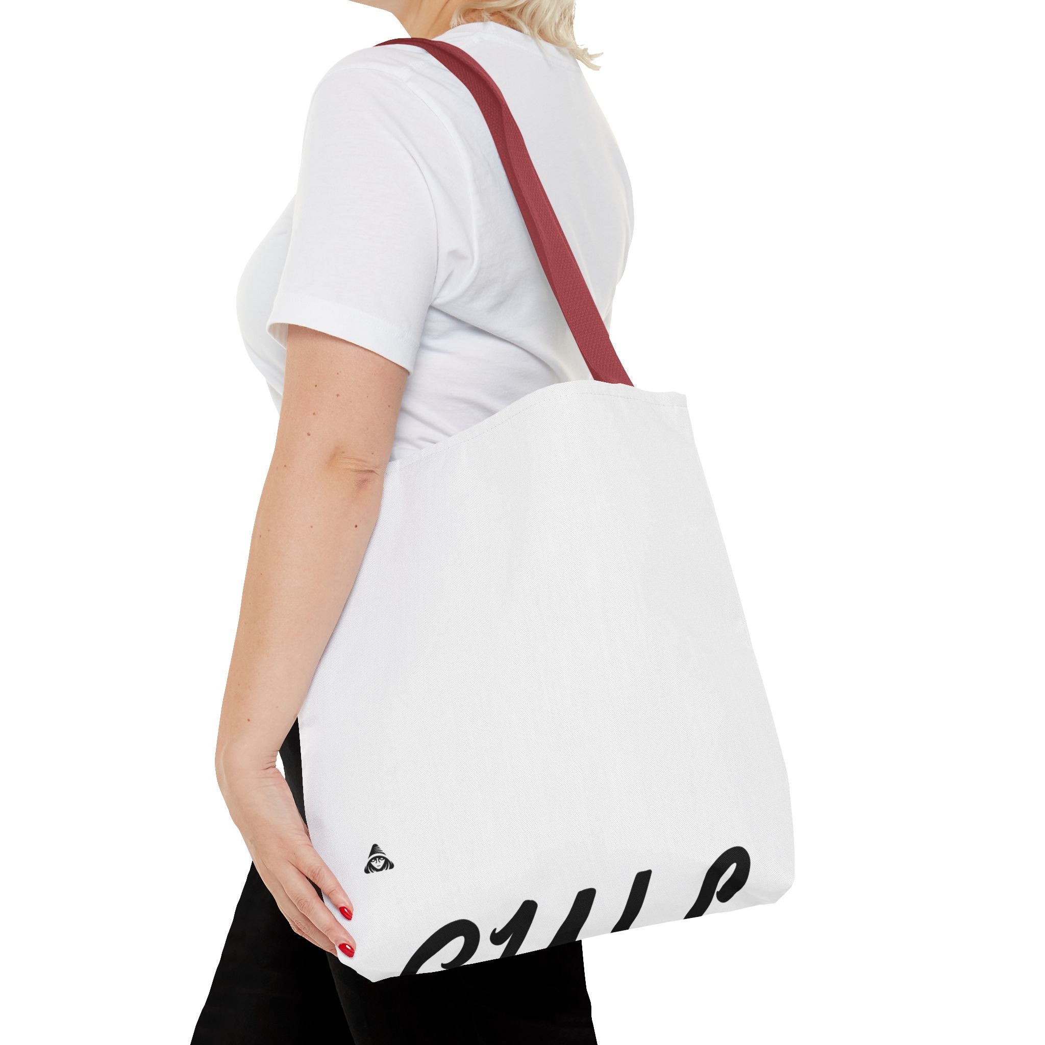 Blank All-Over Print Tote Bag — White Canvas Carryall