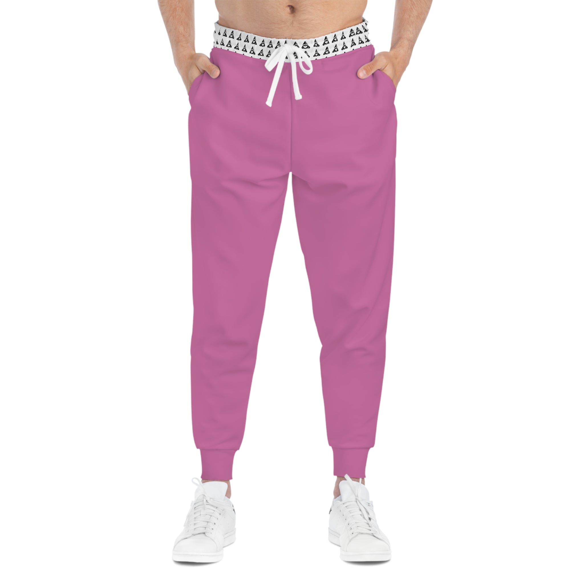 Pink Medical Caduceus Joggers — Athletic Medical Staff Sweatpants