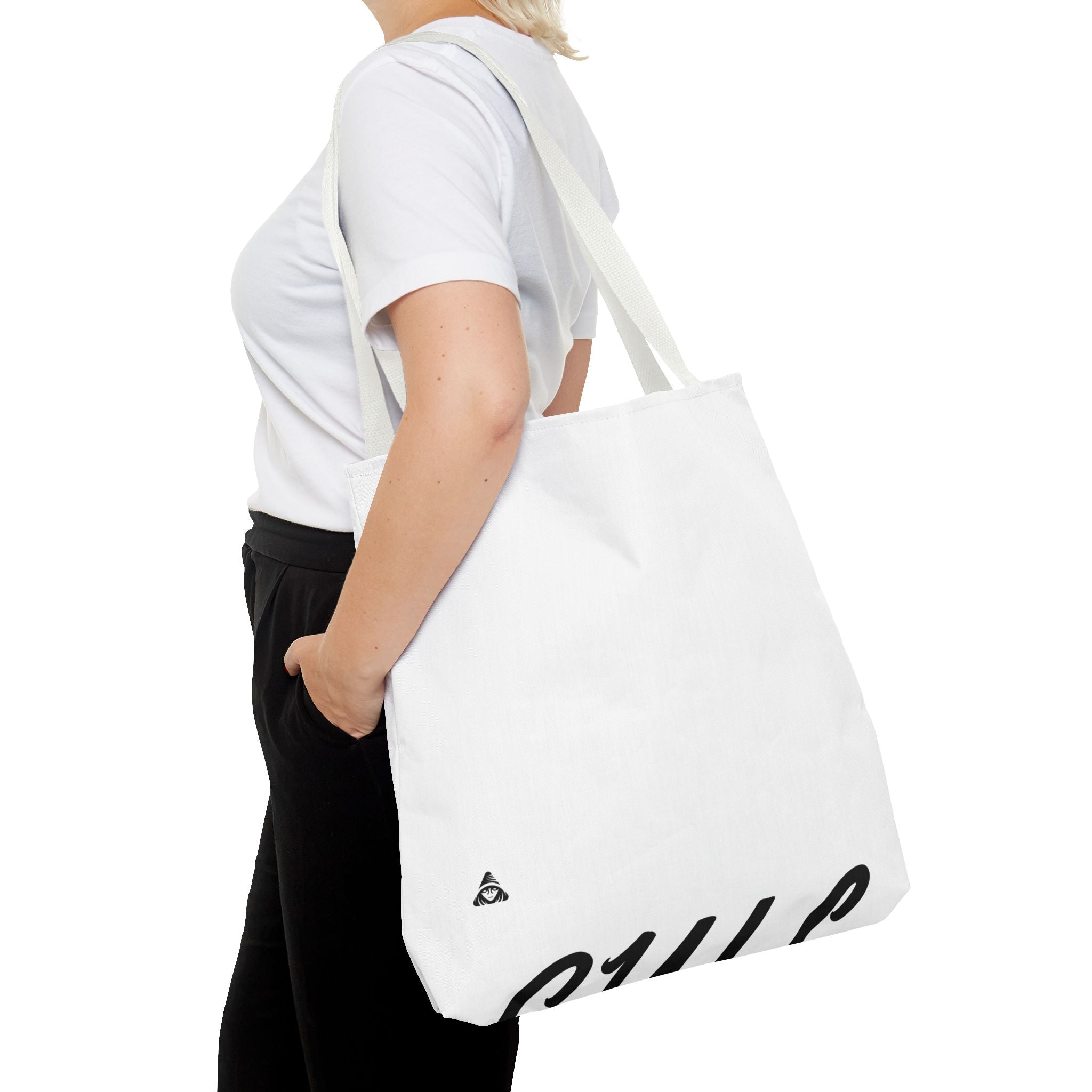 Blank All-Over Print Tote Bag — White Canvas Carryall