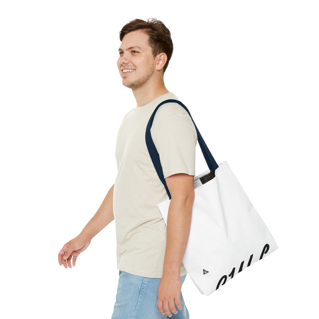 Blank All-Over Print Tote Bag — White Canvas Carryall