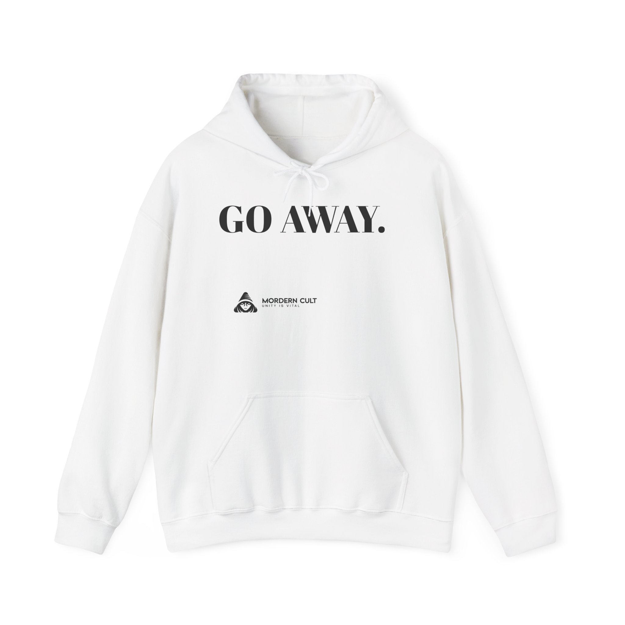 Go Away Hoodie — "Tears Fell, Hope Lost" Minimalist Graphic Pullover