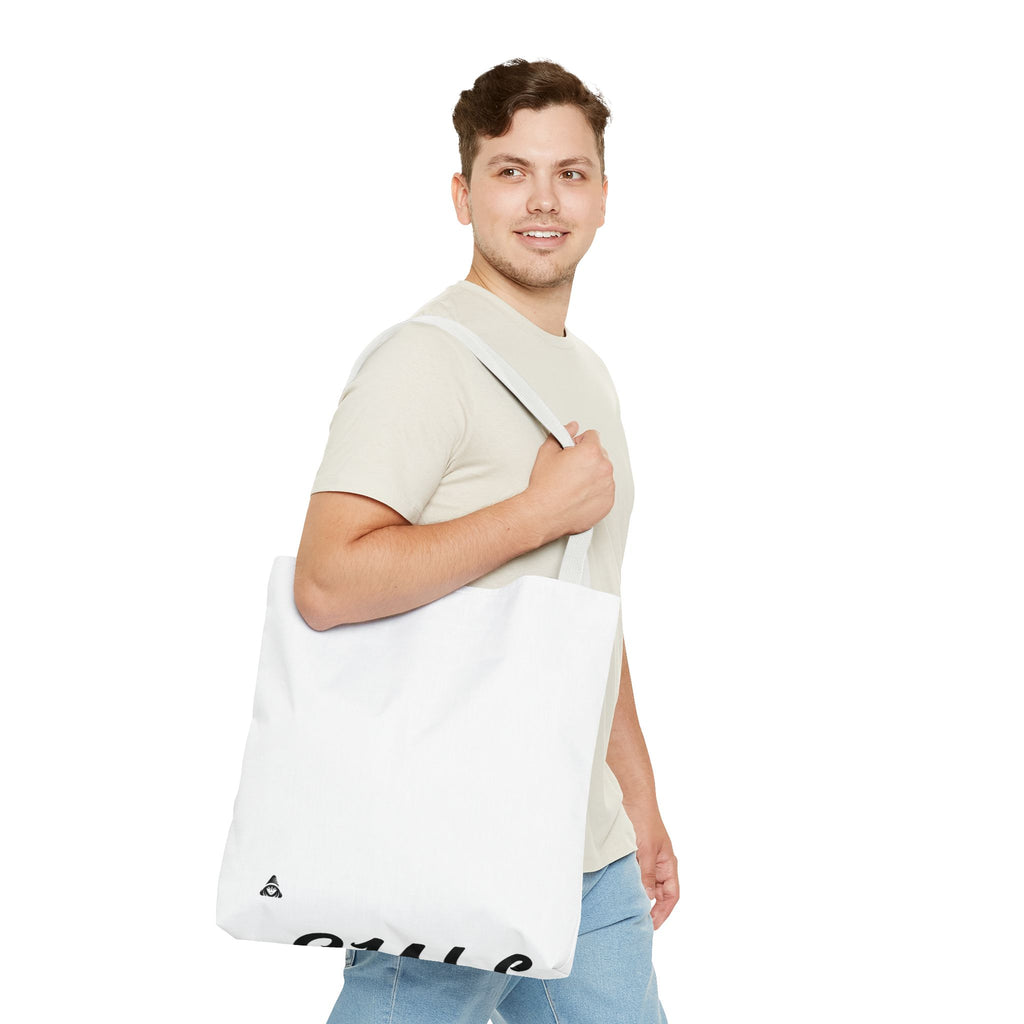 Blank All-Over Print Tote Bag — White Canvas Carryall