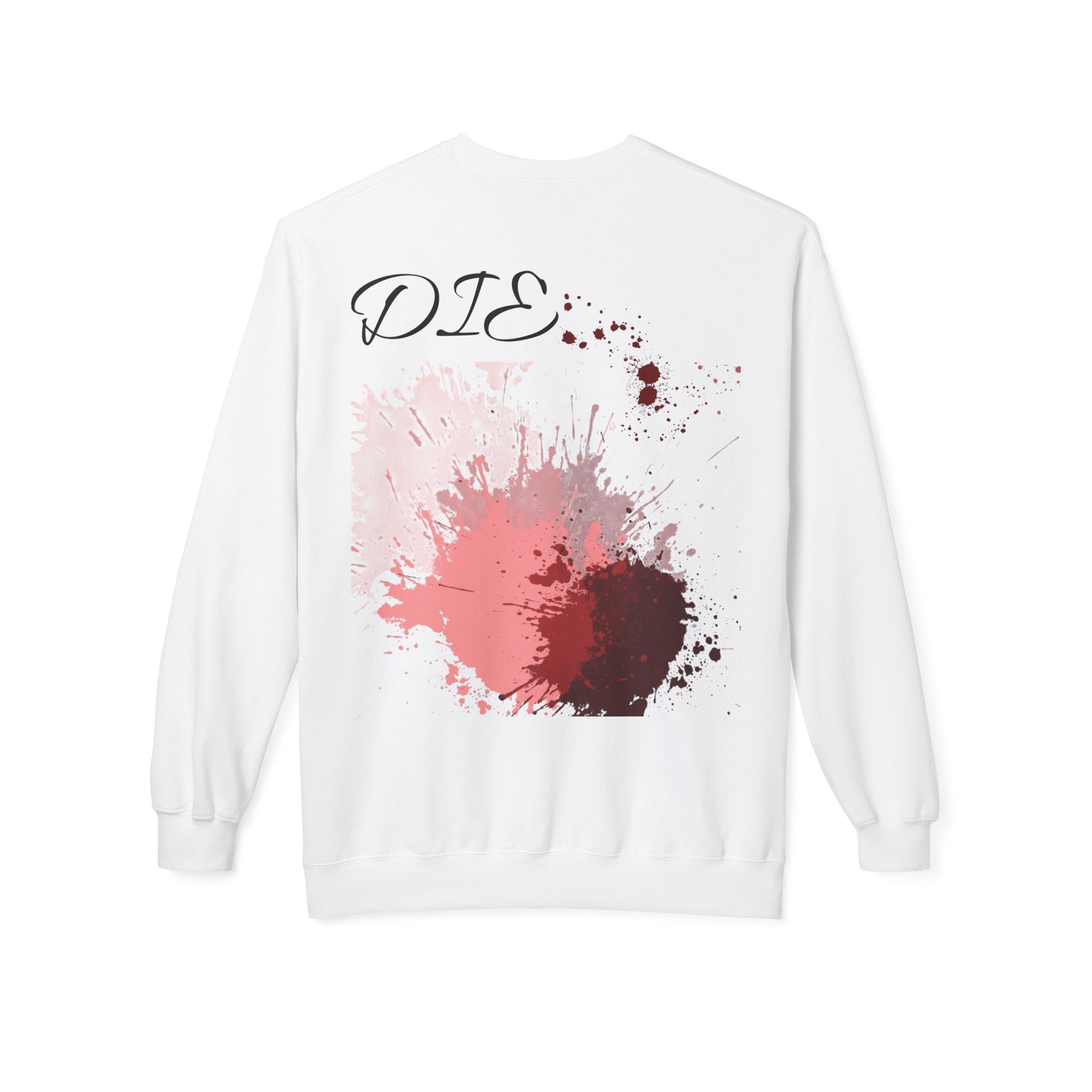 'DIE' Pink & Red Paint Splash Graphic Back