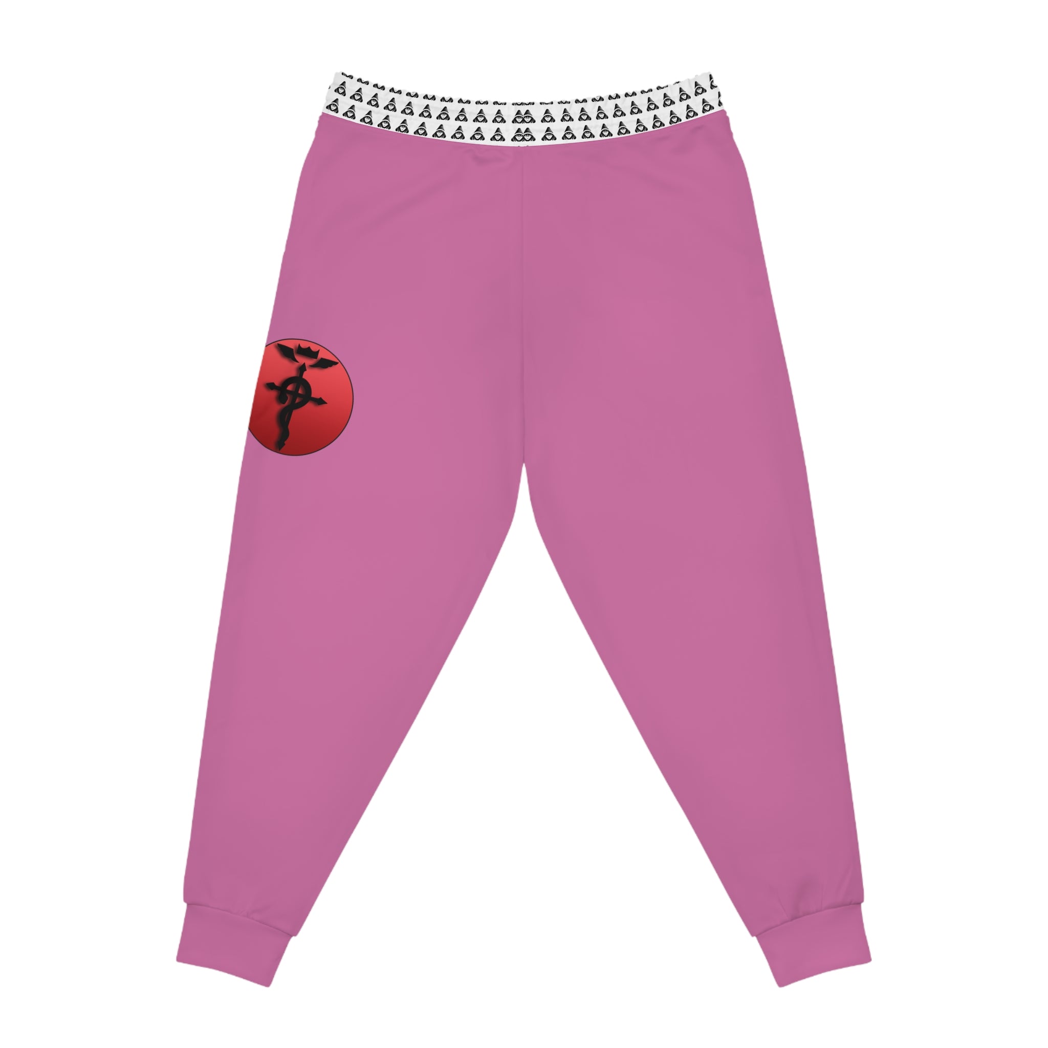 Pink Medical Caduceus Joggers — Athletic Medical Staff Sweatpants