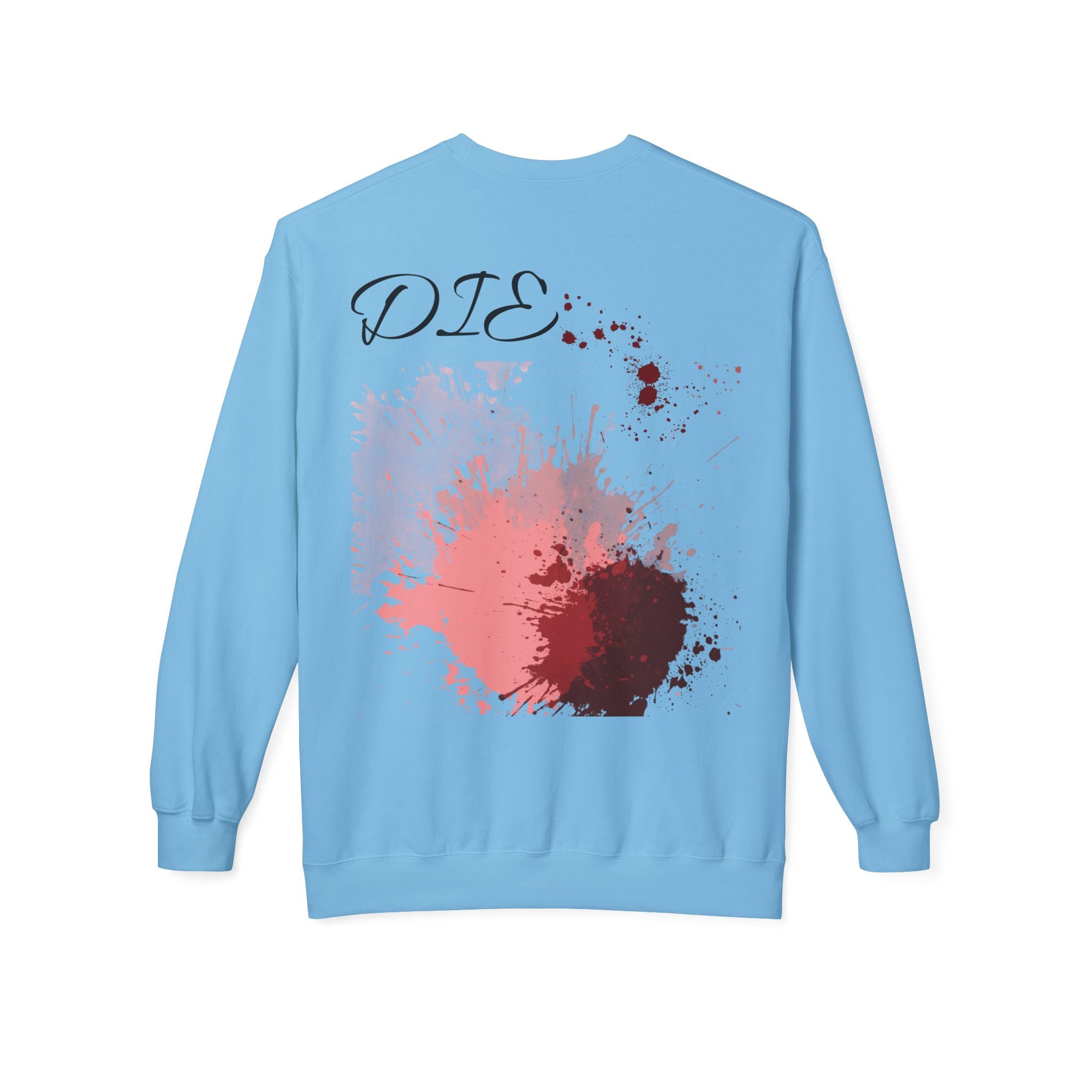 'DIE' Pink & Red Paint Splash Graphic Back