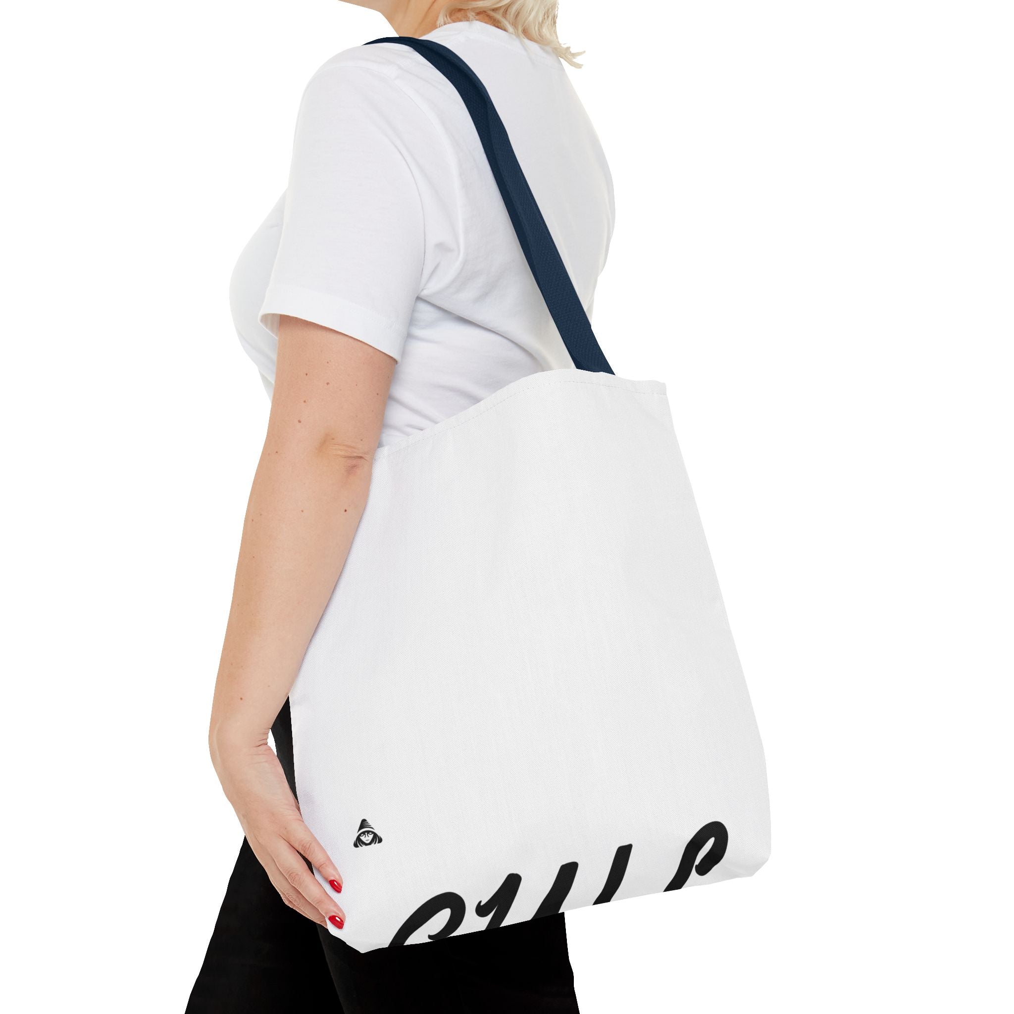 Blank All-Over Print Tote Bag — White Canvas Carryall