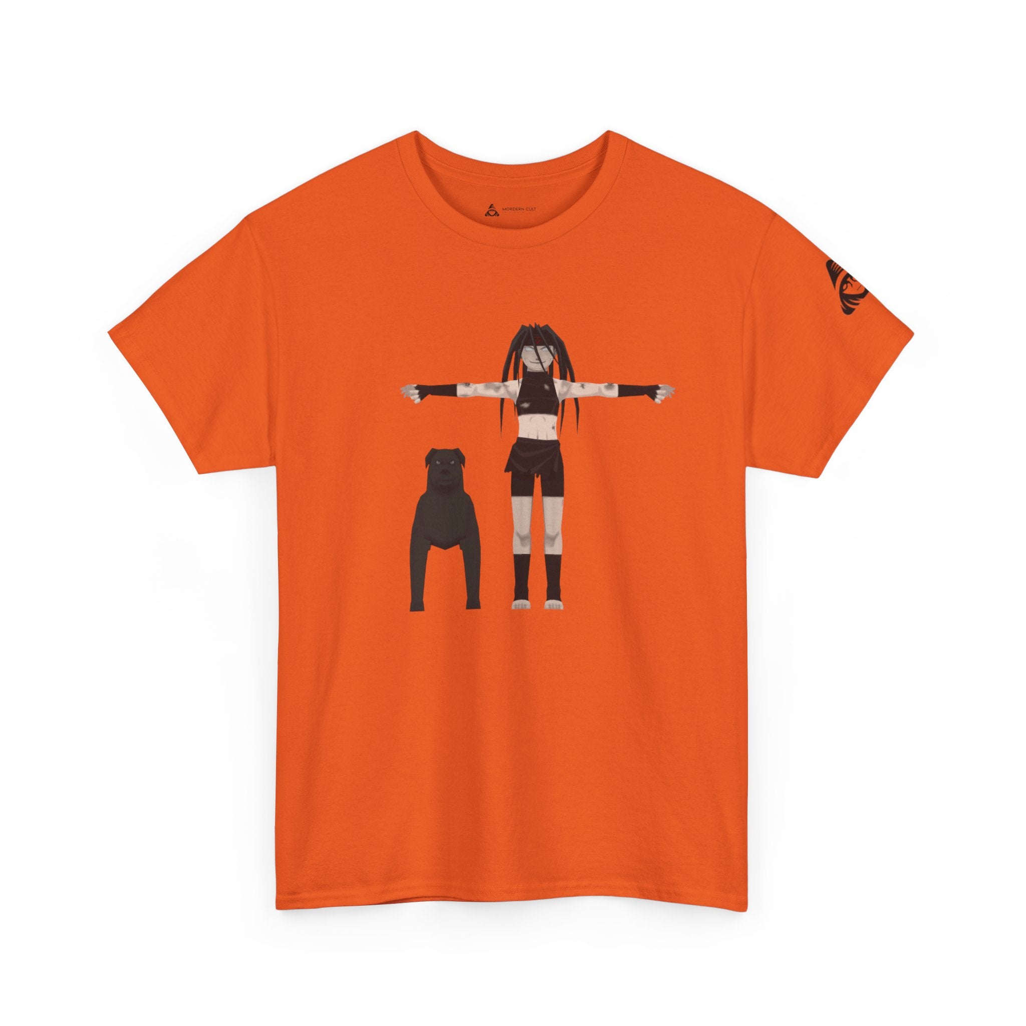 Anime Girl & Bear Graphic Tee — “uniti, is vital” Statement Shirt